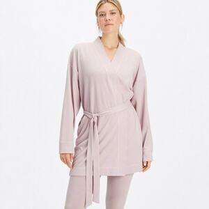 Fabletics Women's Tie Belt Waffle Knit Robe Size Large